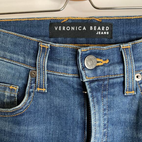 Veronica Beard Danni High-Rise-Kick-Flare Blue Jean Apollo Womens 25/0 - Picture 9 of 16